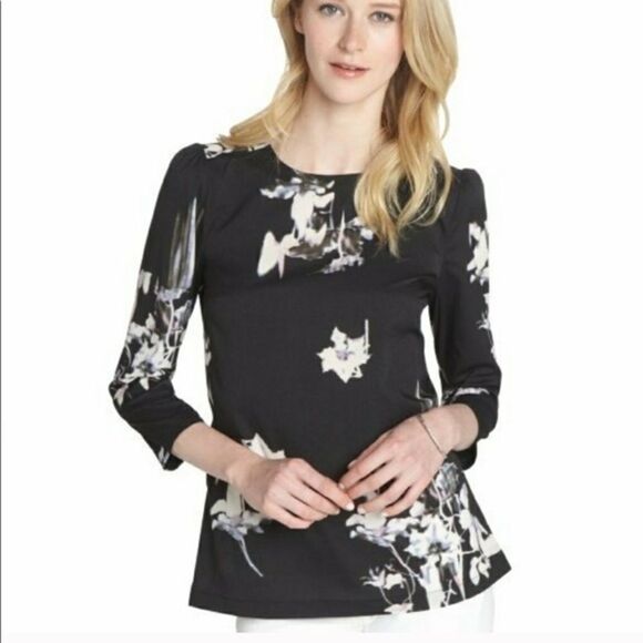 French Connection watercolor floral blouse - Picture 1 of 6